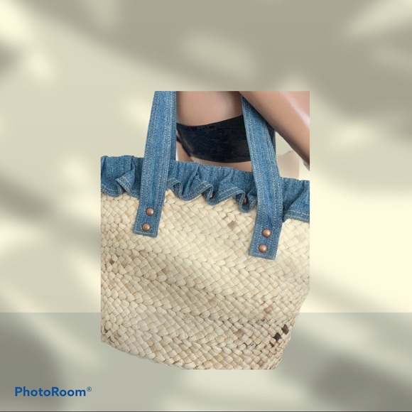 ralph lauren denim tote bag